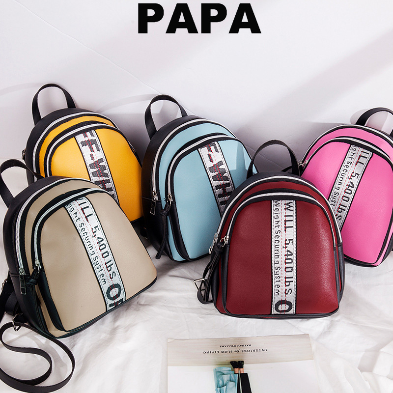 Fashion Korean Women's Bag PU Shoulder Bag Small School Bag Sling Bag Women Backpack Lady Bag