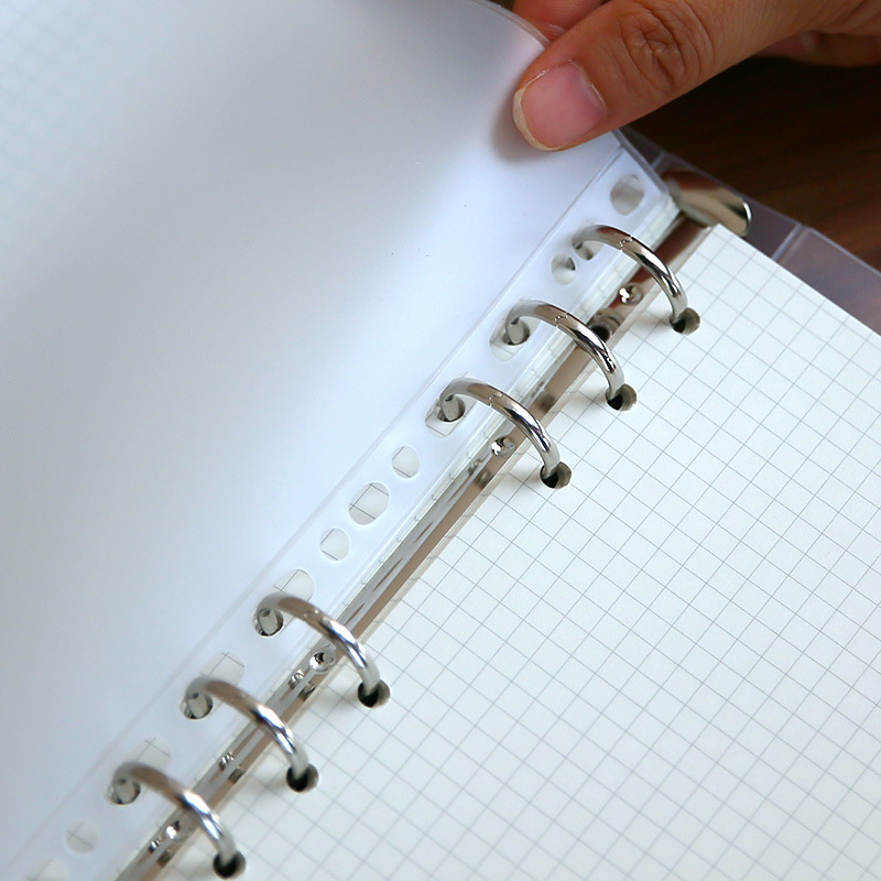 10pc A5 A6 A7 Transparent File Holder Notebook Loose Leaf Pouch DIY Document Bag
