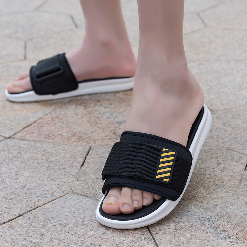 SocNoDn Men's Luxury Casual Fashion Trend Lycra Fabric Slippers Hiking Shoes Slippers Beach Sandals