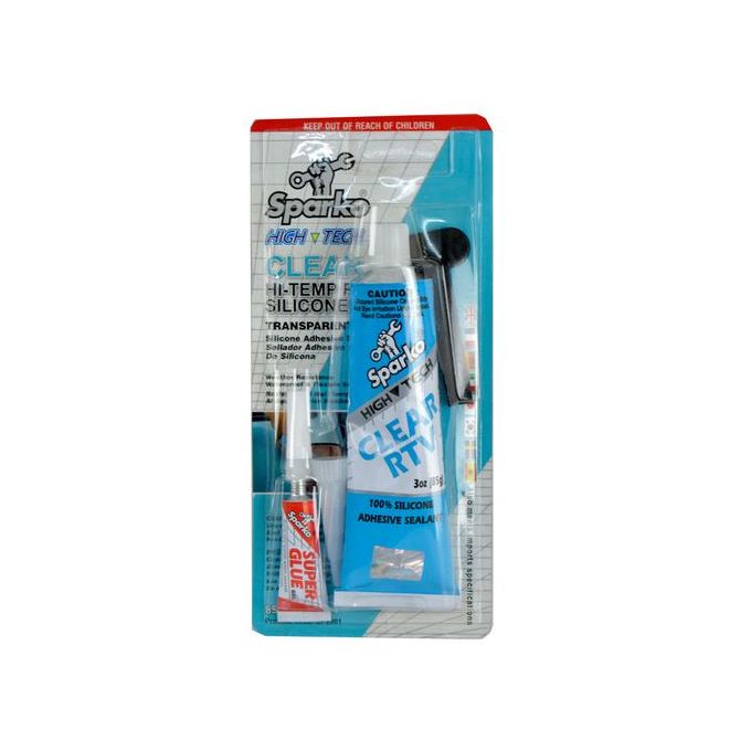 Sparko Clear RTV Silicone Adhesive Sealant...