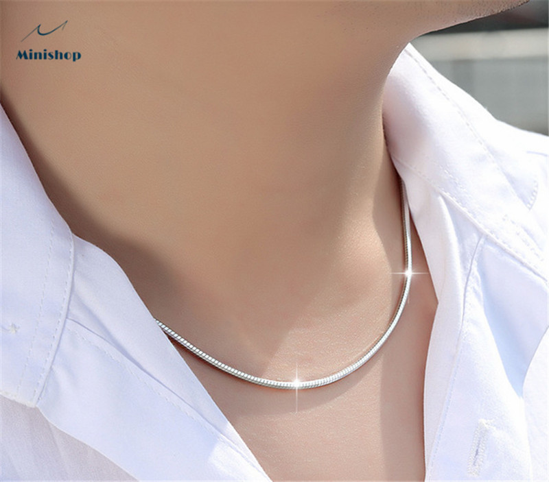 Hot Selling Men's Necklace Clavicle Snake Bone Chain Fashion Jewelry Accessories