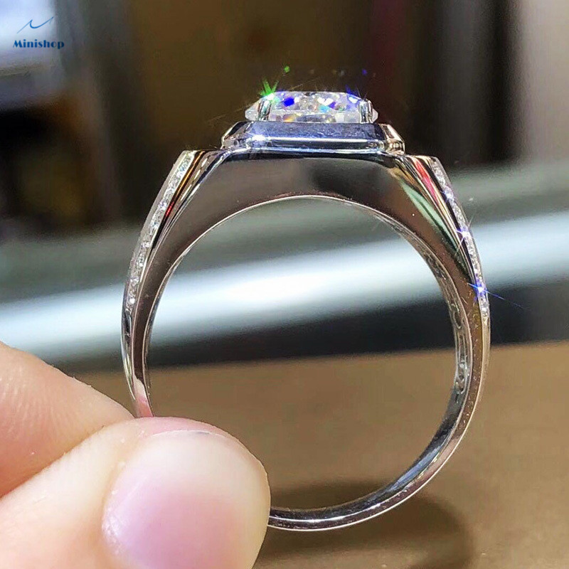 Men's Ring New Fashion Luxury Zircon Diamond Ring men's Engagement Ring Accessories