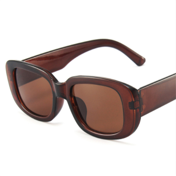 glasi za wanawake Women's Fashion Accessories Sunglasses New Arrivals GirlsSunglasses Square Sunglasses Olive Green Colorful ins Street Shot Glasses(Black/Red/White/Leopard/Brown)