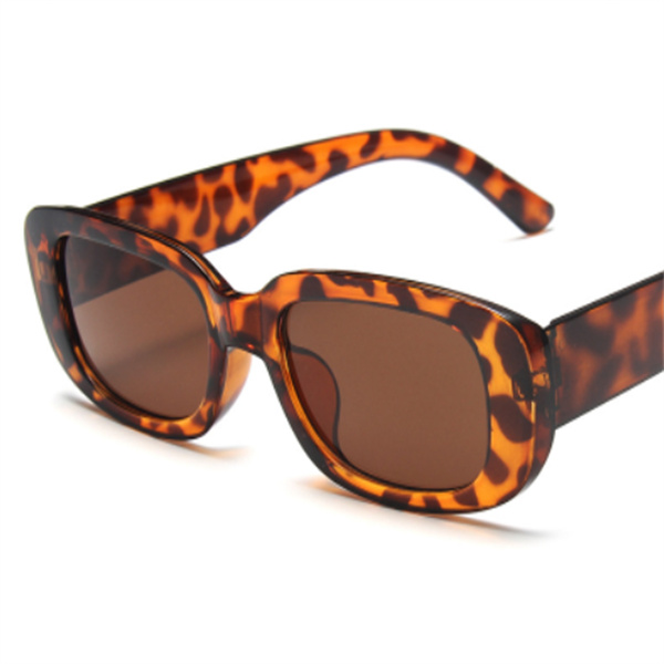glasi za wanawake Women's Fashion Accessories Sunglasses New Arrivals GirlsSunglasses Square Sunglasses Olive Green Colorful ins Street Shot Glasses(Black/Red/White/Leopard/Brown)