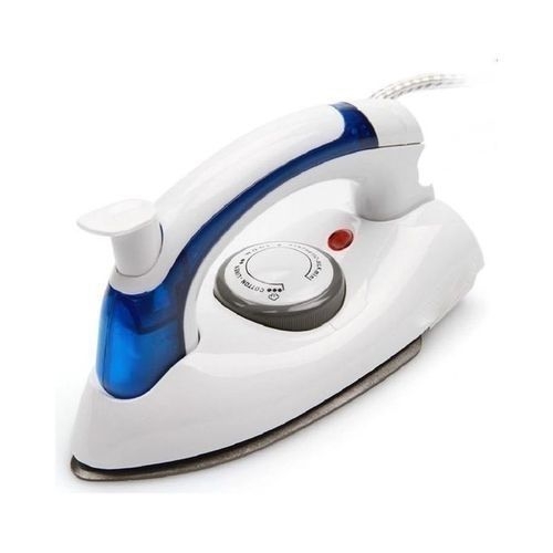 Easily Portable &amp; Foldable Steam Iron Box - White And Blue