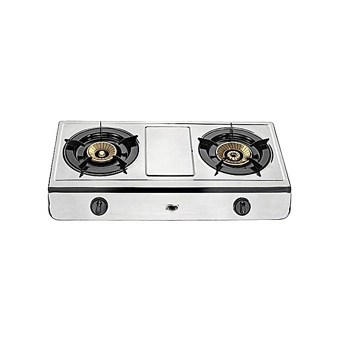 Gas Stove, Table Top, Stainless steel, 2 Burner