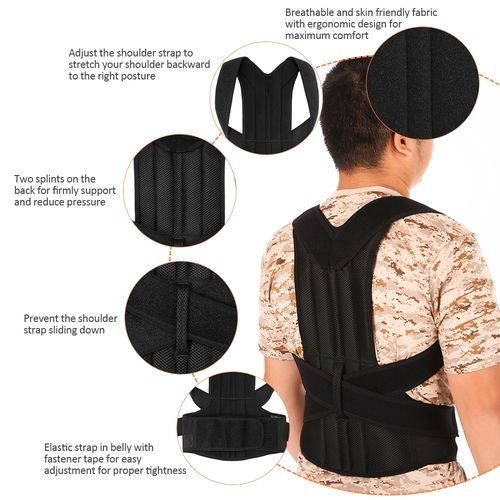 Back Posture Corrector Brace Clavicle Shoulder Corrector Strap Adjustable