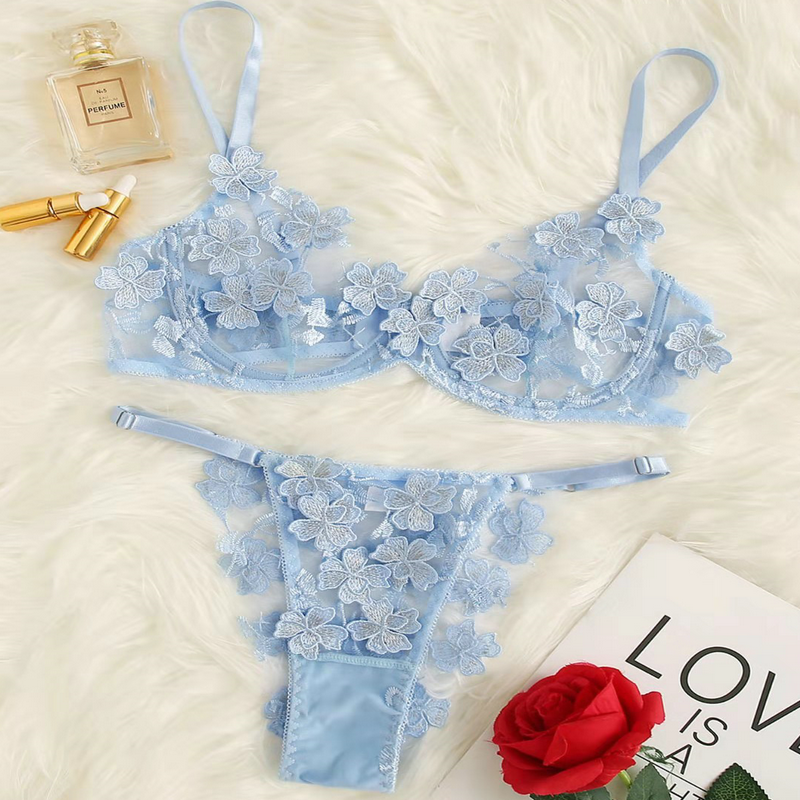 Women Lace Floral Sexy Bra Panty Set Images Bra And Panty New Design Lingerie
