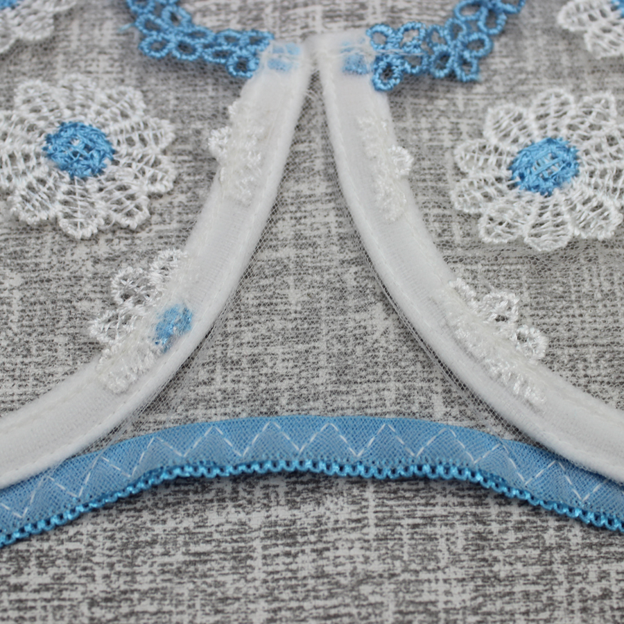 The latest fashion Daisy embroidery women's sexy mesh Underwear Lingerie Set