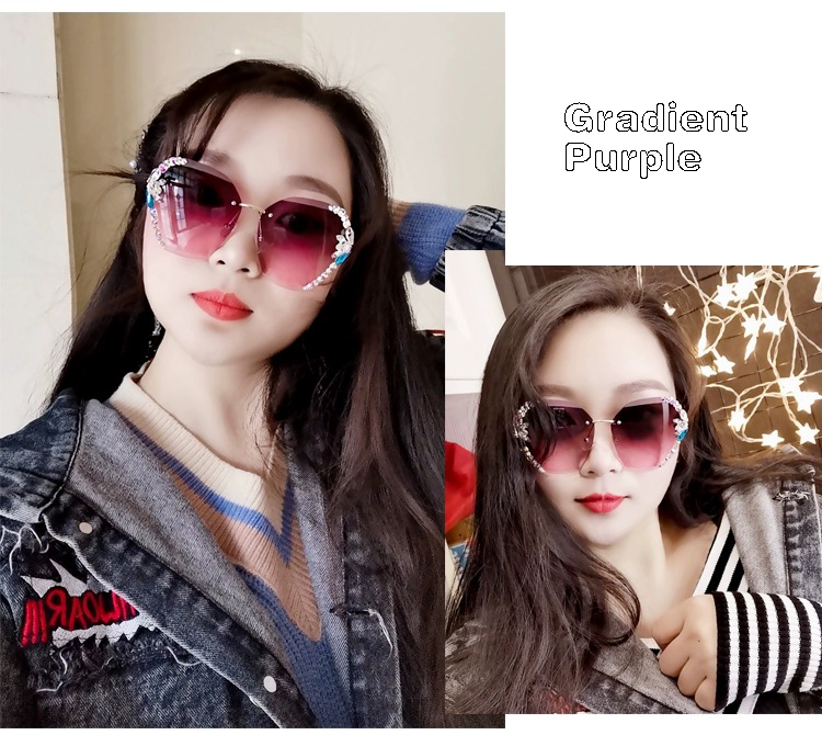 Retro Sparkling Sunglasses for Women UV400 Protection Cat Eye Bling Crystal Sun Glasses for Lady Oversized Plastic Frame Fashion Eyewear