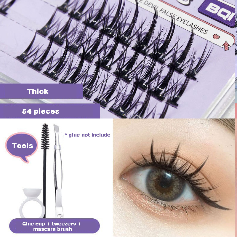 DIY False Eyelash Extension, 3D Effect Individual Melt Flare Lash Cluster Natural Lashes Set, Home Eyelash Extension, Lashes Pack view 4