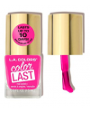 LA Colors COLOR LAST-Salon Quality, Long Lasting Pink Nail Polish- Loyalty