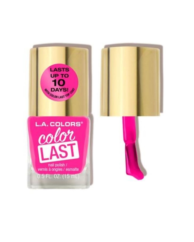 LA Colors COLOR LAST-Salon Quality, Long Lasting Pink Nail Polish- Loyalty