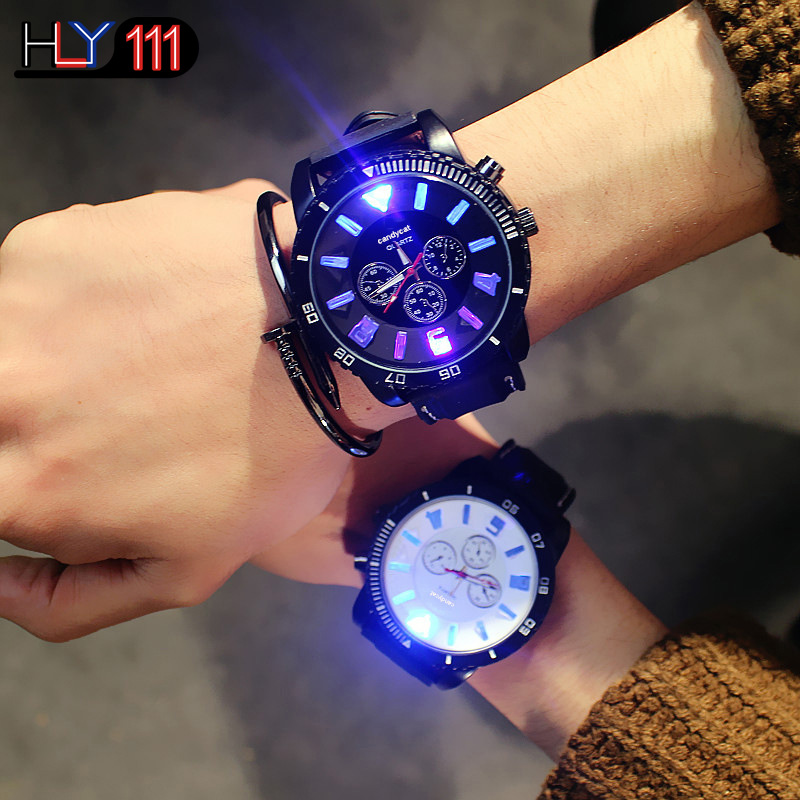 Men's Watches Fashion watches women watches couple luminous rhinestone waterproof quartz wristwatch
