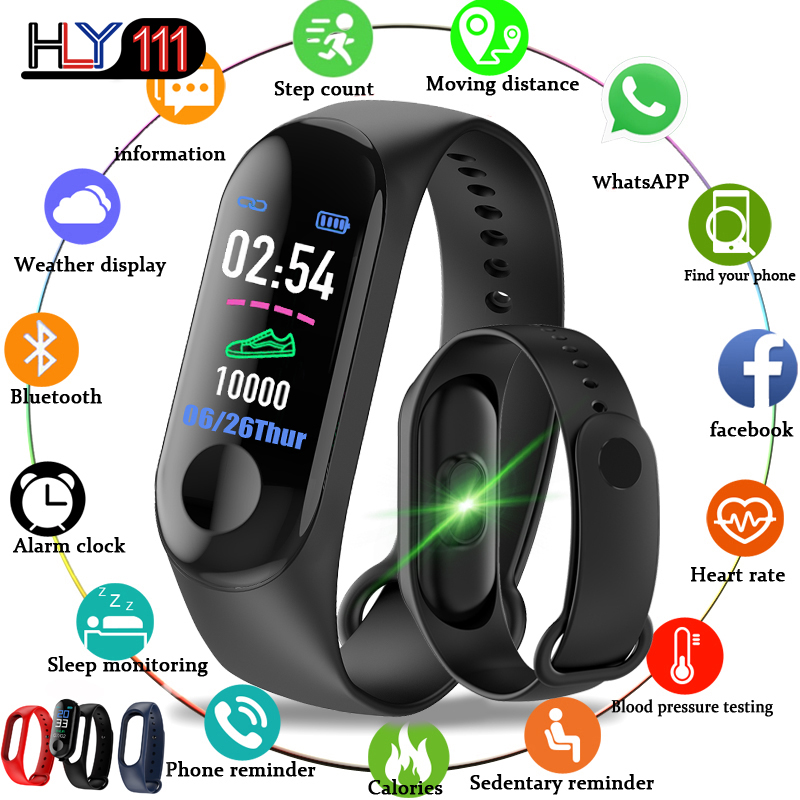 Sports Watches Smart Bracelet Wristband Blood Pressure Heart Rate Monitor Pedometer Women's Watches