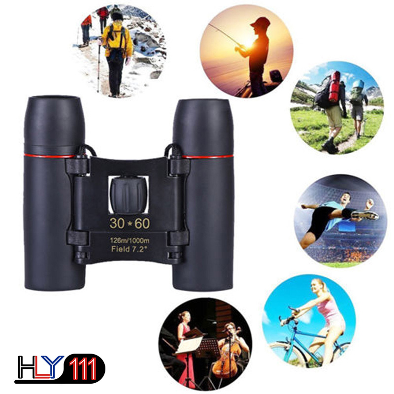 Telescope with Zoom 30x60 folding binoculars Night Vision bird's eye view of hunting travel 1000 m