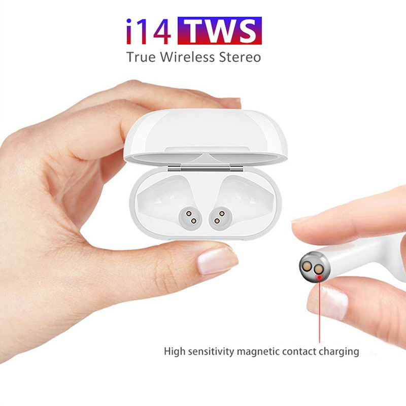 Original i14 TWS Wireless  Bluetooth Earphones for Smart Phone PK i11 i12 i13 i15 i7s i20 i60 i30
