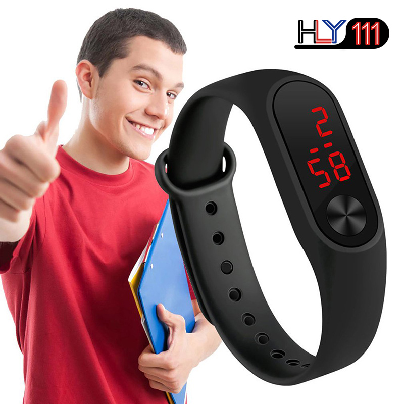 Fashion Sports Watches Outdoor LED Digital Bracelet Women's Watches Multicolor Silicone Watches gift