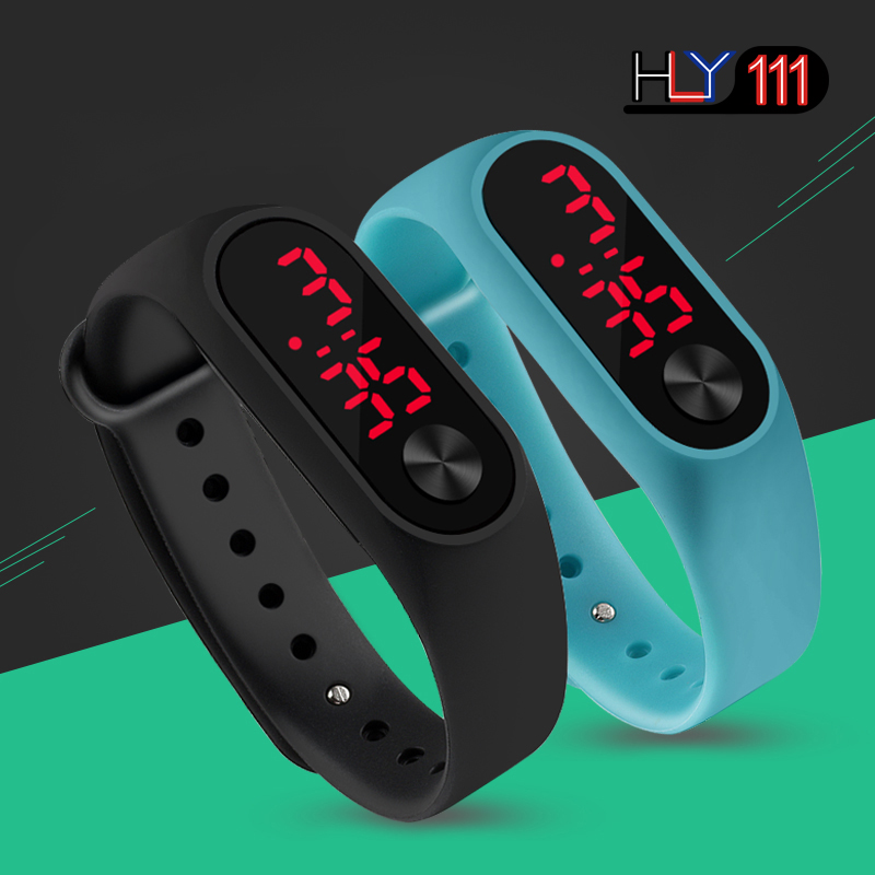 Fashion Sports Watches Outdoor LED Digital Bracelet Women's Watches Multicolor Silicone Watches gift