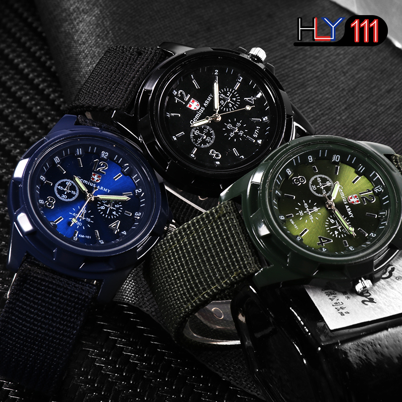 Hot Sales Military Watches Men Gemius Army Men's Watches Sports Watches Nylon Band Male Clock