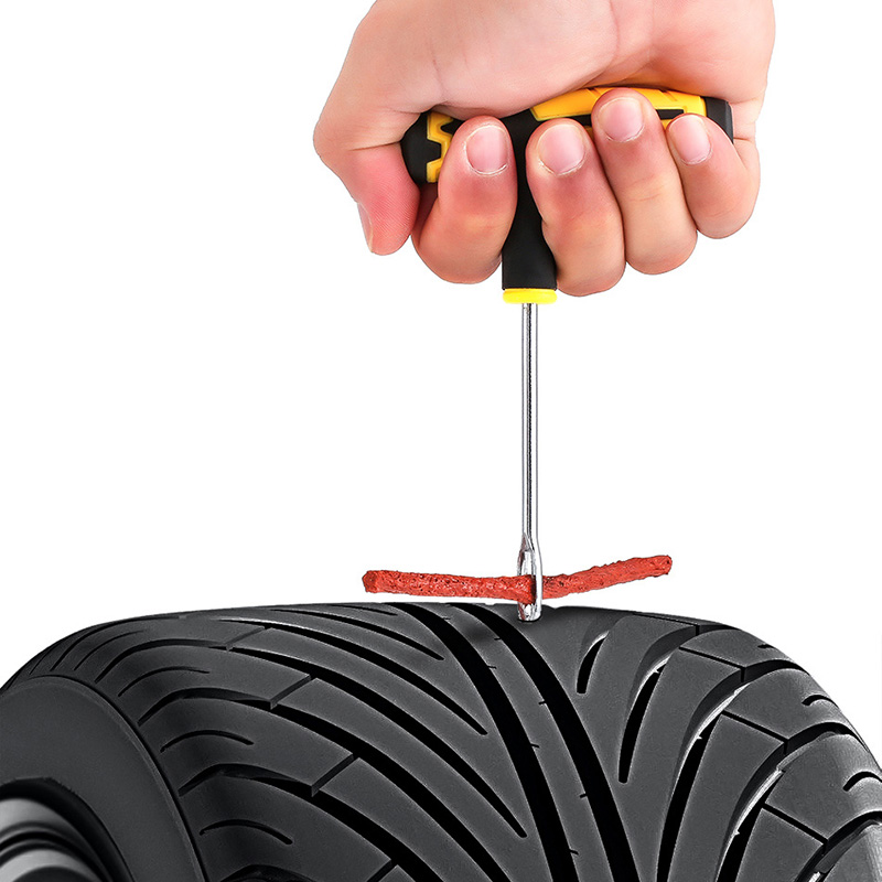 Tire Repair Kit Studding Tool Set Auto Bike Tubeless Tire Tyre Puncture Plug Garage Car Accessories