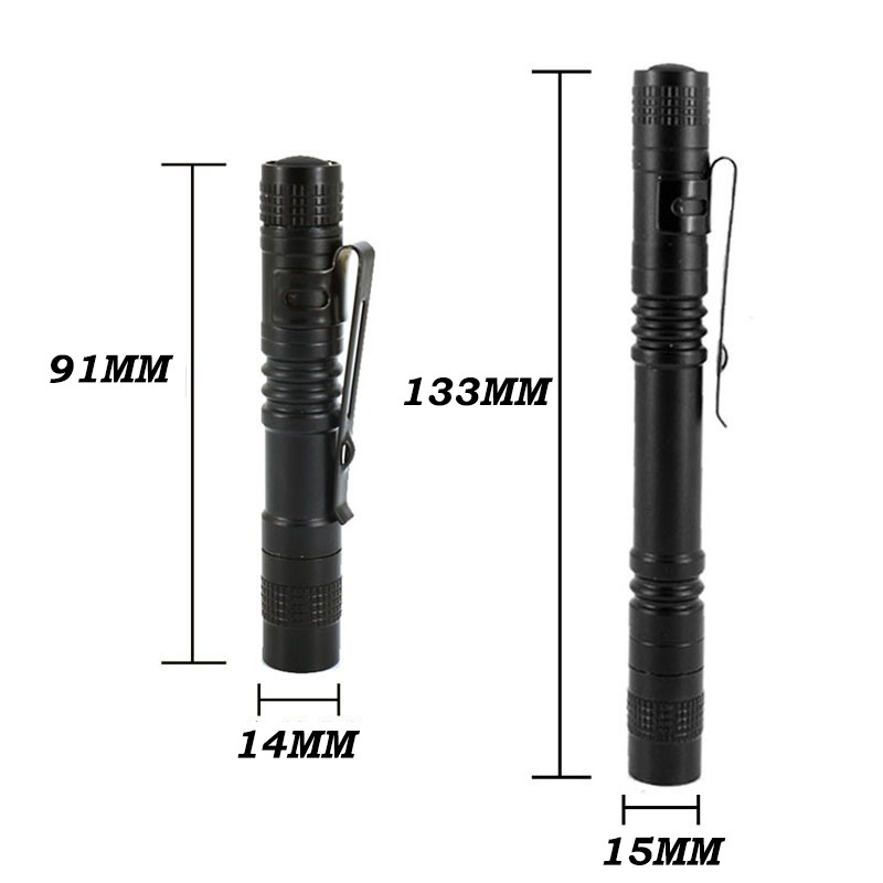 Mini portable Small penholder Led Flashlight Night Walking lighting Maintenance work Torch Camping