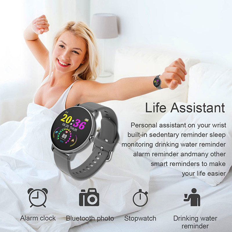Full Touch Smart Men's Watches Blood Pressure Smartwatch Waterproof Women's watches For Android IOS