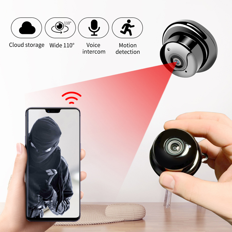 V380 Mini Wifi Camera 1080p IP Camera Wireless CCTV Infrared Night Vision Motion Detection