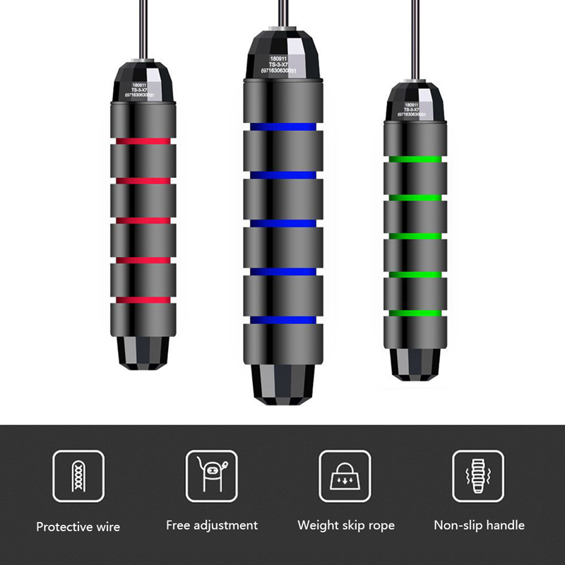 Bearing Jump Ropes Tangle-Free Jumping Rope Adjustable Skipping Rope Speed Equipments Skipping