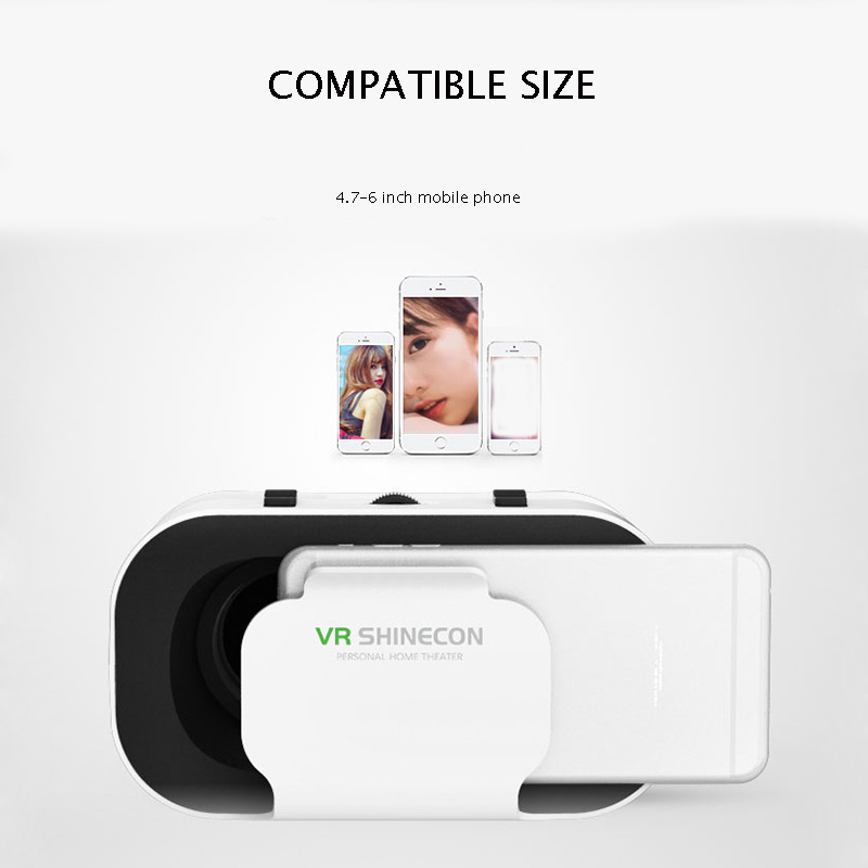 Hot Sales Mobile VR Glasses 3D Virtual Reality Game Glasses Headset VR SHINECON BOX 5 High quality