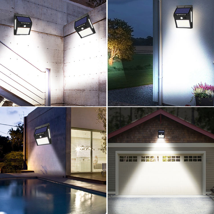 100/30 LED Solar Light  Solar Powered Light  Wall Lamp Waterproof PIR Motion Sensor Garden Lamp  PIR Motion Sensor Garden Light Solar Powered Sunlight LED Lighting