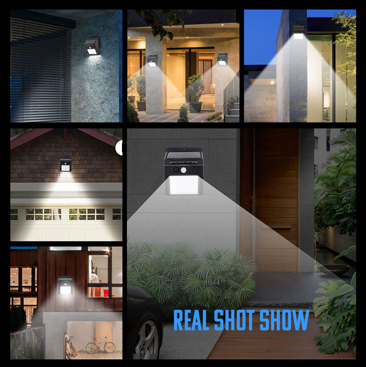 100/30 LED Solar Light  Solar Powered Light  Wall Lamp Waterproof PIR Motion Sensor Garden Lamp  PIR Motion Sensor Garden Light Solar Powered Sunlight LED Lighting