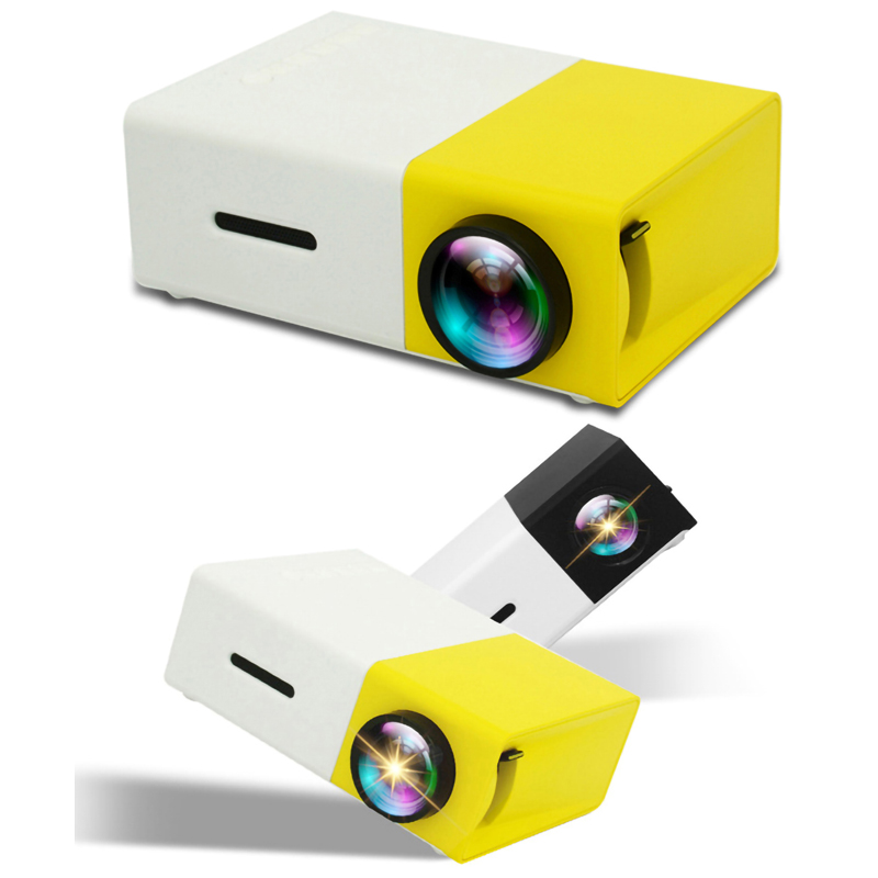 Projector 480x320 Pixels Supports 1080P YG-300 HDMI USB Audio Portable Projector Media Video player