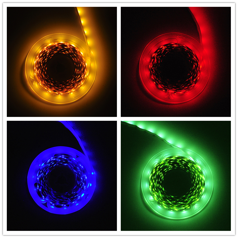 RGB LED Strip Light  2M 5M Tape 2835 DC5V Desk Screen TV Background Lighting USB Cable 3 Key Control