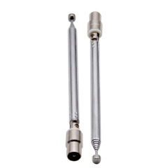 Telescopic DAB FM Radio Aerial Adapter HiFi AV Receiver Universal Antenna 15dbi DVB-T TV HDTV DVD Antenna IEC Male Connector F Type Male Plug Adapter For AV Stereo Receiver Home Amplifier