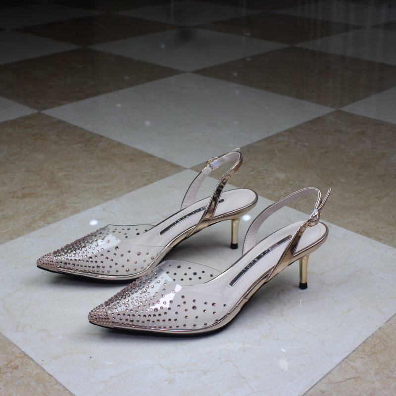 Latest ladies sexy sandals shoes stiletto high heels shiny heels transparent mesh heels for women