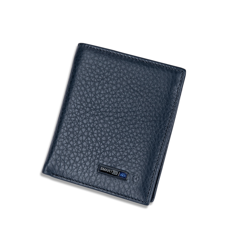 Wallet Finder Smart Tracker GPS Men Genuine Leather Recharge Anti Lost Intelligent Bluetooth Wallets