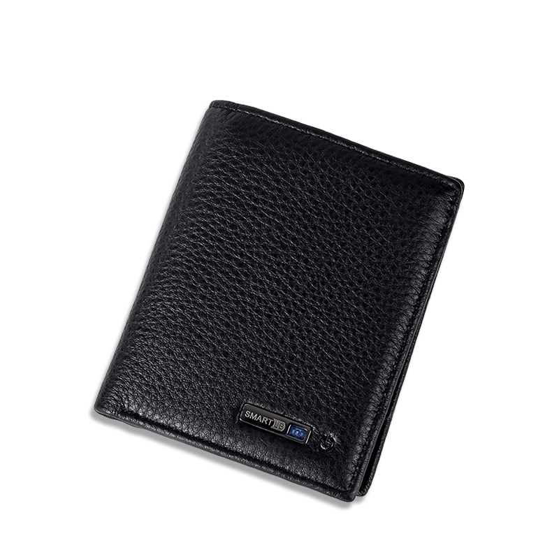 Wallet Finder Smart Tracker GPS Men Genuine Leather Recharge Anti Lost Intelligent Bluetooth Wallets