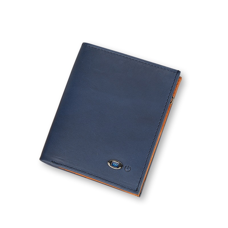 Wallet Finder Smart Tracker GPS Men Genuine Leather Recharge Anti Lost Intelligent Bluetooth Wallets