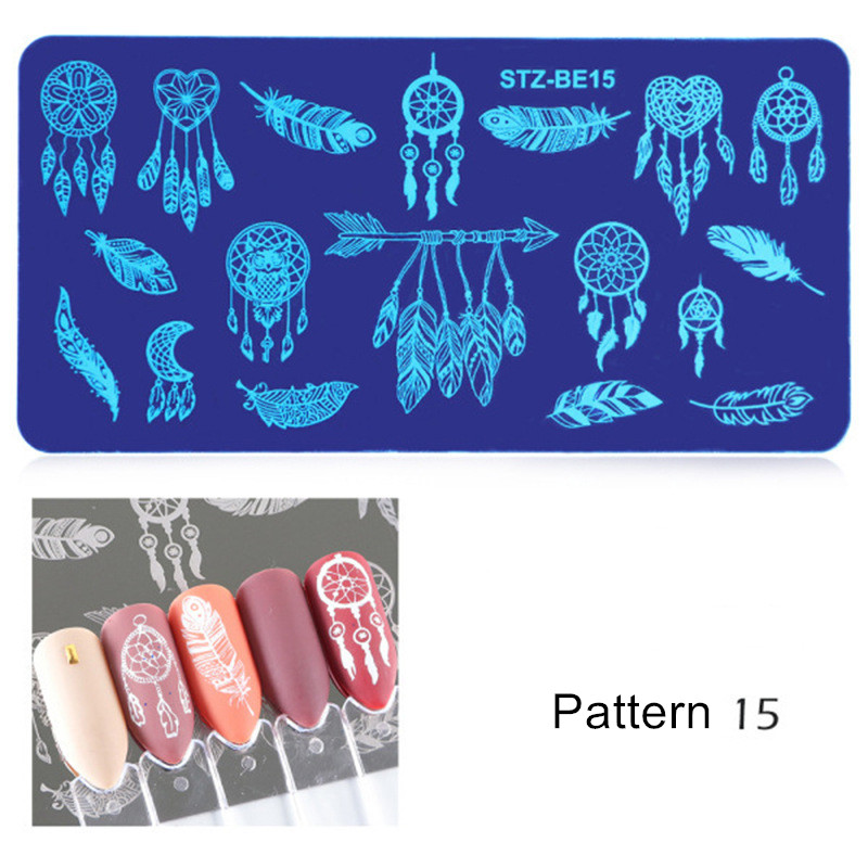 Generic Nail Plate 1pc Nail Art Stamping Plate Nail Art Tools Multiple Pattern Manicure DIY Beauty view 6
