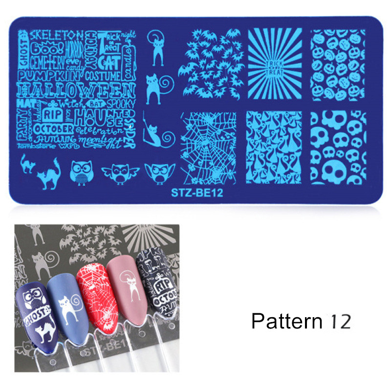 Generic Nail Plate 1pc Nail Art Stamping Plate Nail Art Tools Multiple Pattern Manicure DIY Beauty view 9