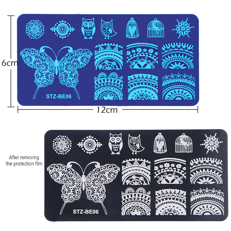Generic Nail Plate 1pc Nail Art Stamping Plate Nail Art Tools Multiple Pattern Manicure DIY Beauty view 3