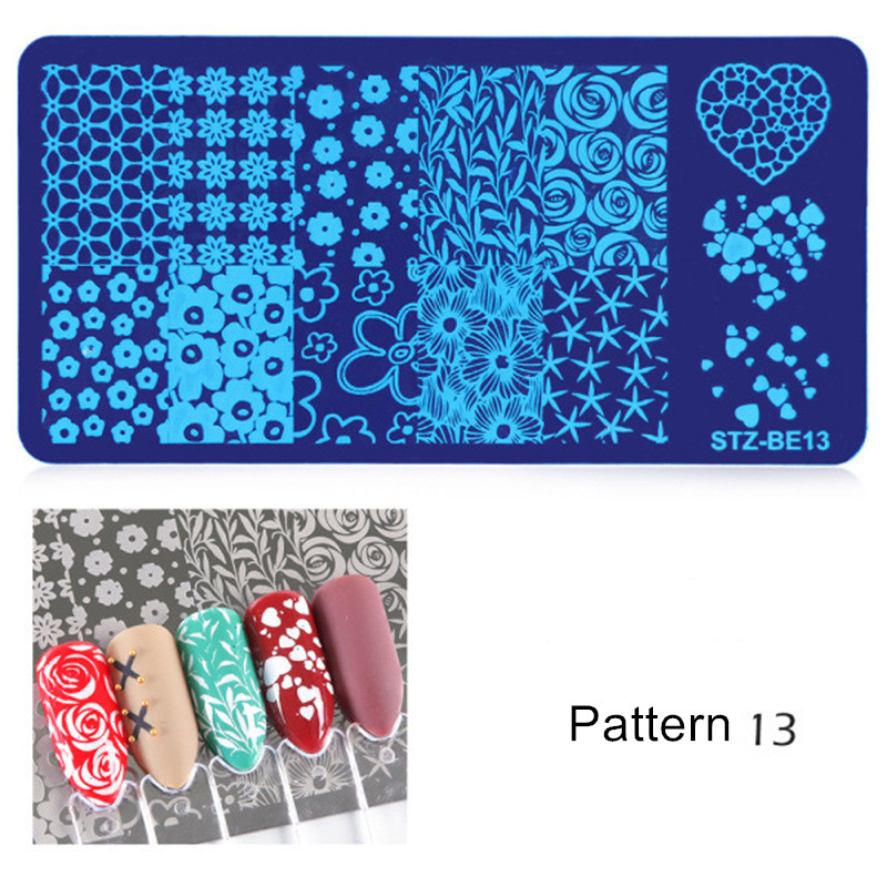 Generic Nail Plate 1pc Nail Art Stamping Plate Nail Art Tools Multiple Pattern Manicure DIY Beauty view 8