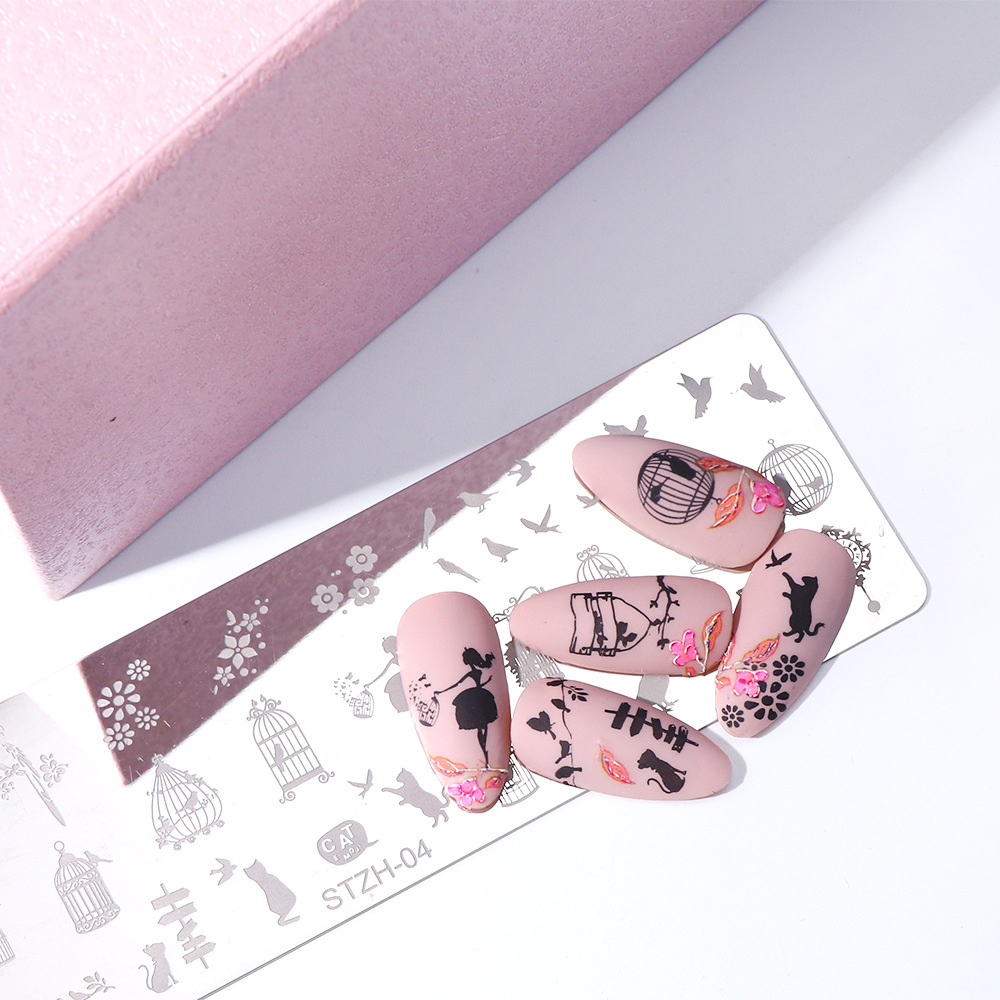 Generic Pattern Nail Art Image Stamp Stamping Plates 1pc Manicure Template Multiple Patterns DIY