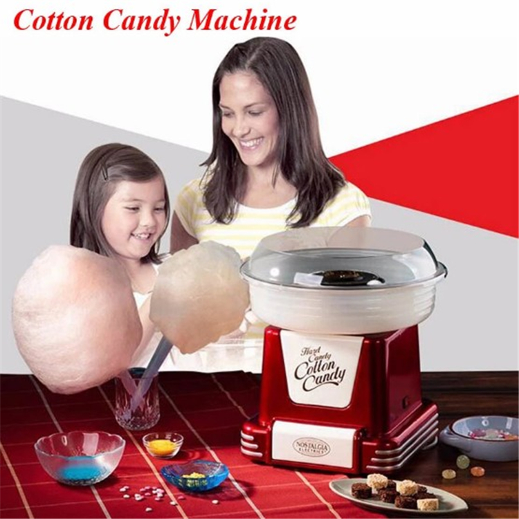 Children Cotton Candy Machine Home Kitchen Retro Automatic Electric Cotton Candy Maker Home Made Electric Cotton Candy