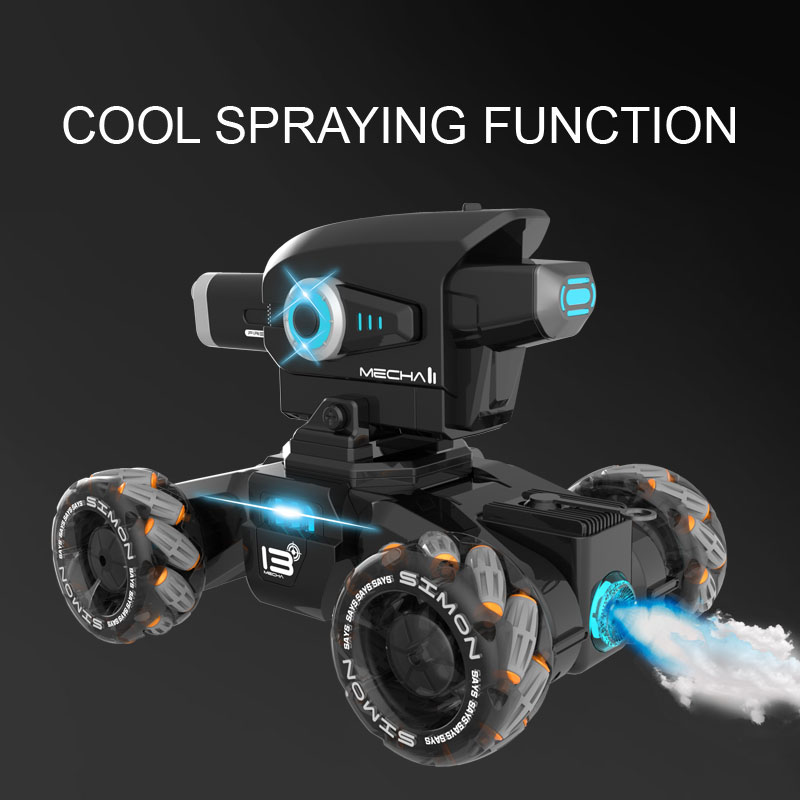 Rechargeable Remote Control Tank with Watch Gesture Sensing RC Car Water Bomb Drift Toy Car Multifunctional Off-road Kids Toy Gift