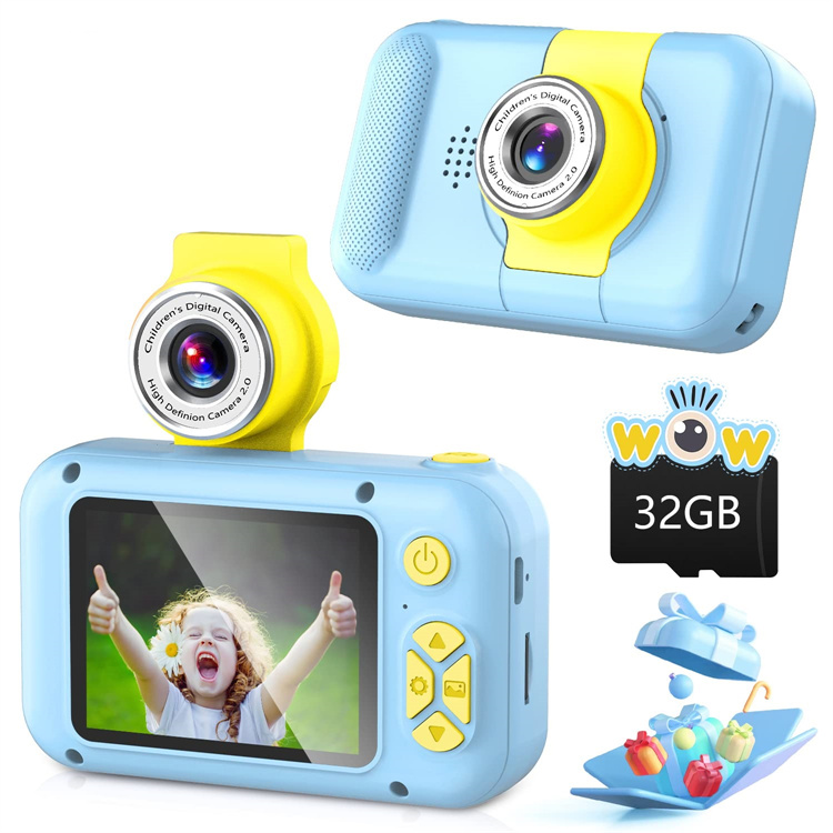 Camera for Kids 40 Megapixels 2.4in IPS Screen Digital Camera 180°Flip Lens Camera Children Selfie Camera with Playback Game,Christmas/Birthday/Children's Day Gift