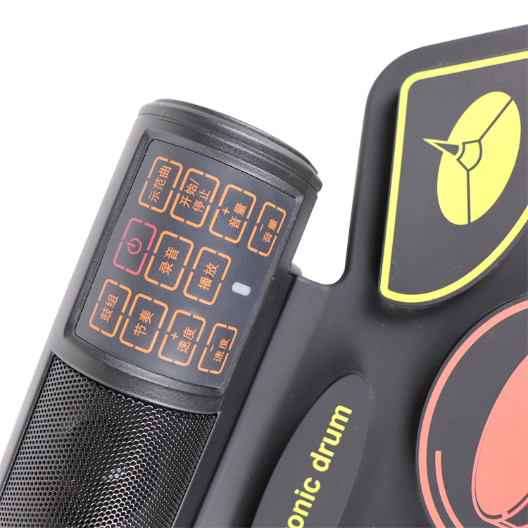 9 Pads Electronic BT Roll-Up Protable Drum Set 9 Volumes Speed Adjustable Silicone Drum Pads
