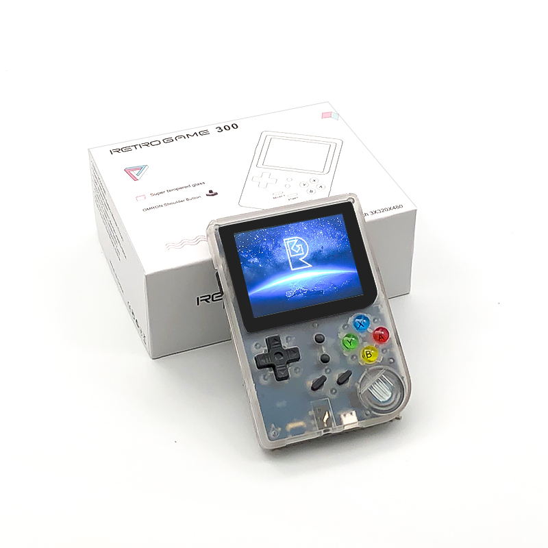 New Retro RG300 Game Console IPS Screen 3000 Video Games 32G TF Double System RG 300 Portable Handheld Consola Player Consolas