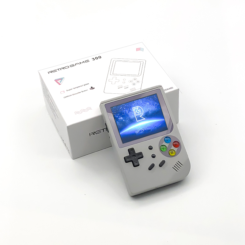 New Retro RG300 Game Console IPS Screen 3000 Video Games 32G TF Double System RG 300 Portable Handheld Consola Player Consolas